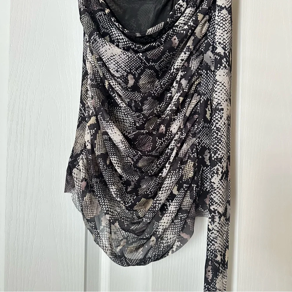 New Zara 2 Piece Coord Snake Print Tulle Top and Skirt Medium 5039/475 5039/472